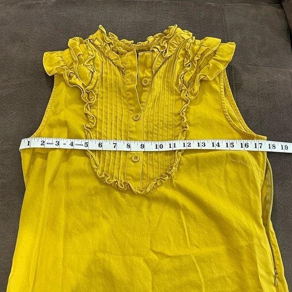 Fossil Mustard Yellow Women’s Dress Size Small - Picture 6 of 6
